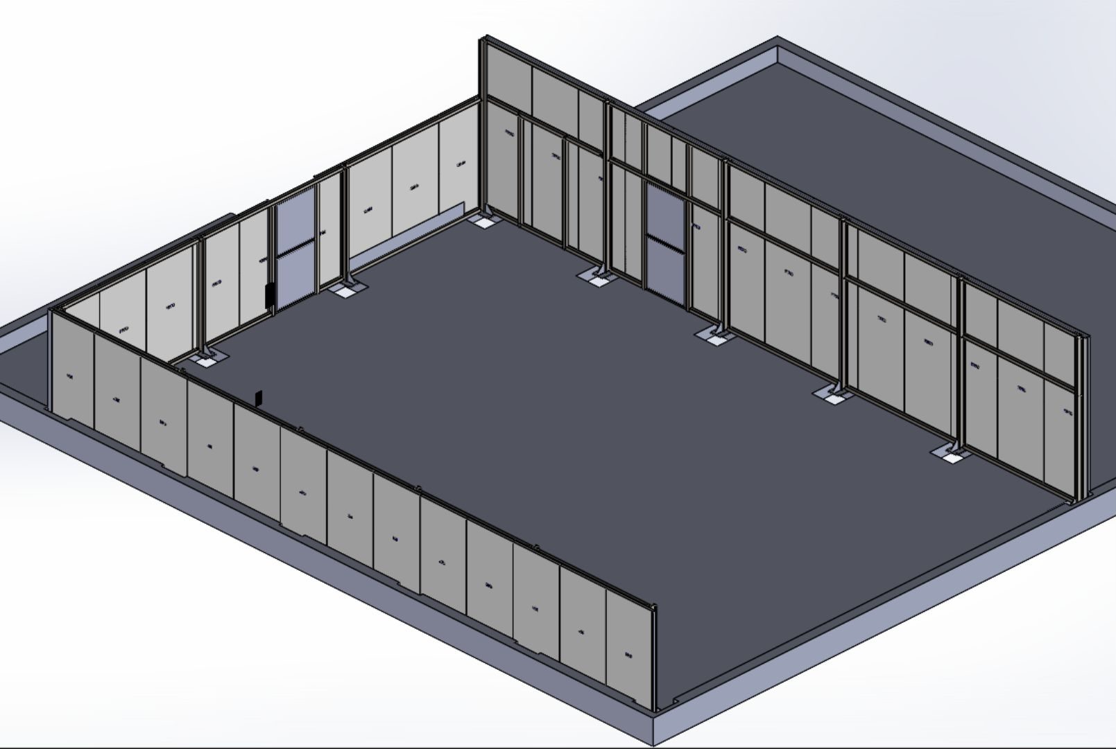 Cloisons acoustiques d'atelier